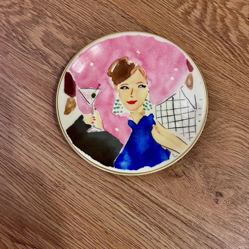 Kate Spade Illustrated Plate by Lenox 6” - Picture 2 of 5